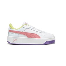 PUMA Carina Street Lace Up Youth Girls Pink, Purple, White Sneakers Casual Shoe