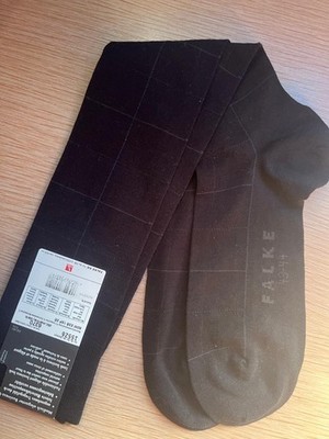 FALKE Herren Kniestrümpfe Gr. 43 44 dkl.marine/dark Karo NEU Art. 15526 SELTEN