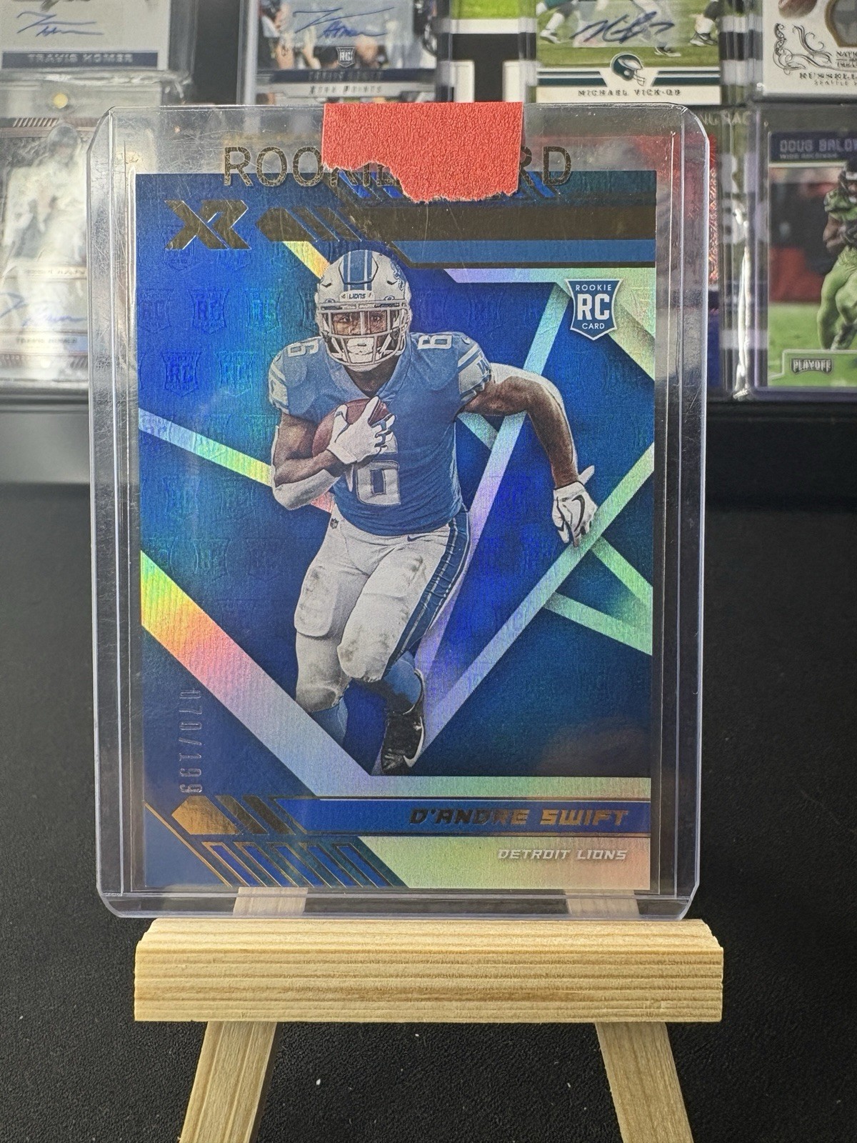 2020 Panini XR Rookie Blue /199 D'Andre Swift #109 Rookie RC