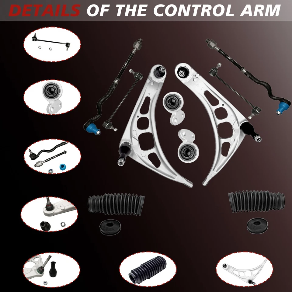 Front Lower Control Arms Assembly  Sway Bars for BMW 325Ci 328i Z4 - Image 2 of 4