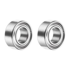2Pcs SMR105ZZ Deep Groove Ball Bearings, 5x10x4mm 440C Double Sealed Bearing