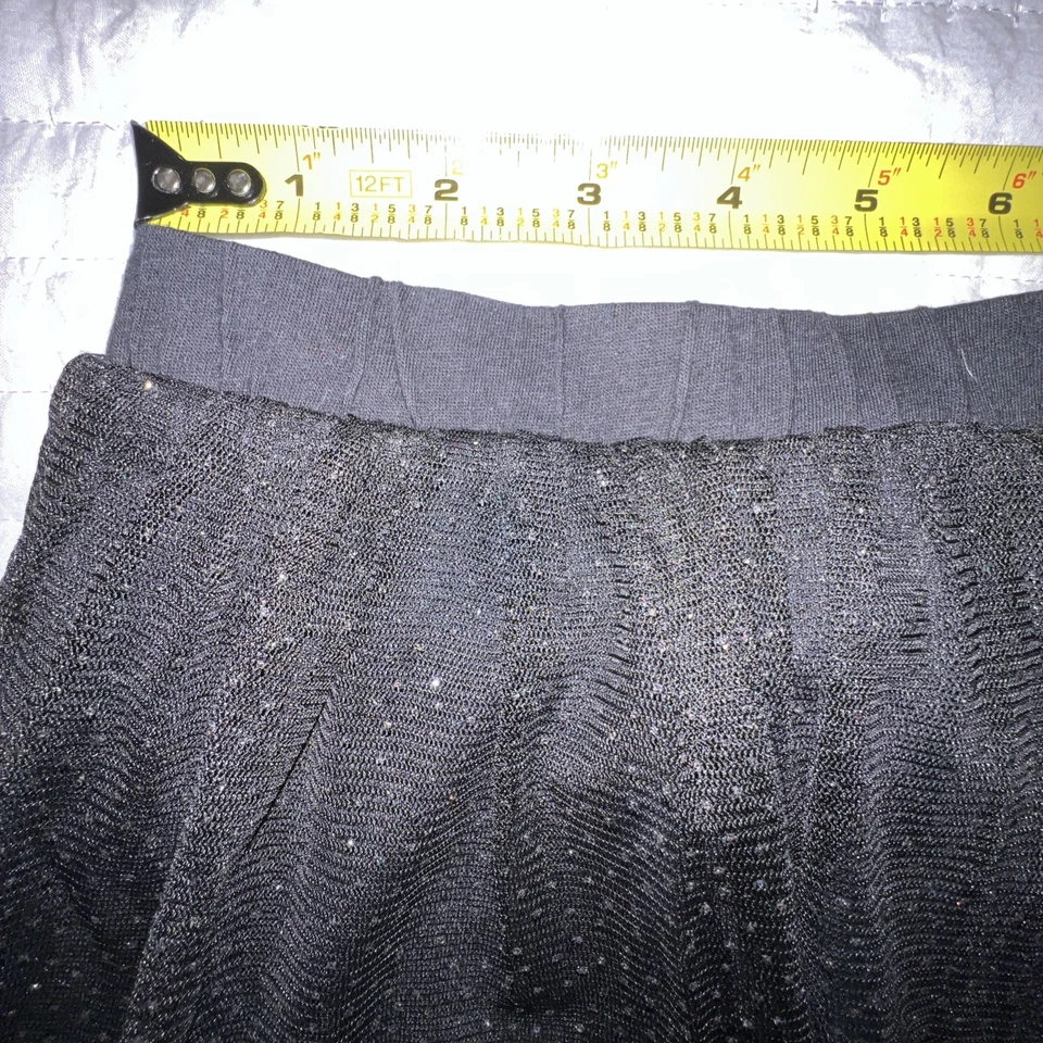 Linda Falda Tutú Okie Dokie Niñas 4Y Capas Negra Brillante Cintura Elástica Forrada Foto 2 de 4