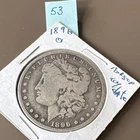 Morgan Silver Dollar $1 Coin 1896 New Orleans Mint Circulated 0.9 Silver