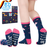 30 Geburtstag Frauen Geschenk Socken Geschenkideen, Rutschfest Kuschelsocken Dam