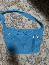 Doona All Day Diaper Bag Attach to Stroller Organizer Turquoise -Sky Blue