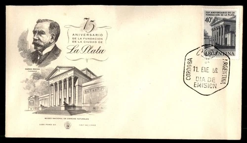 Mayfairstamps Argentina FDC 1958 La Plata 75 Yrs Museum Dardo Rocha First Day Co