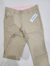 Cat Jack Girls School Uniform Pants Sizes 12 14 Plus Navy Khaki Straight NWT