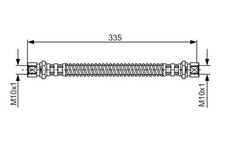 Flexible de frein Porsche 911