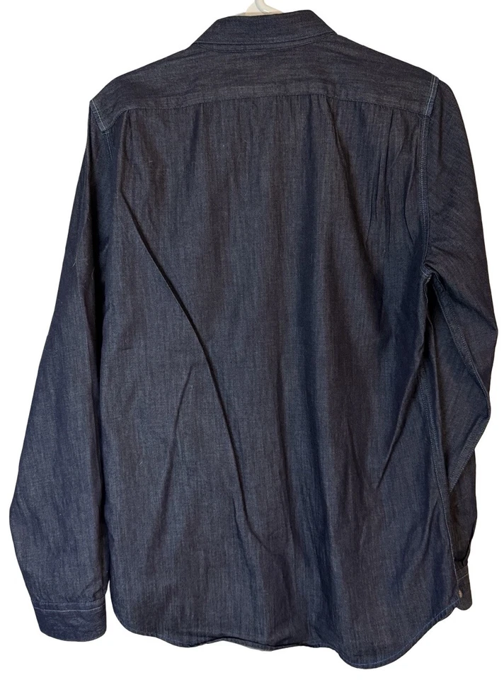 Camisa Paul Smith Abotonada Para Hombre Jean Mediana Azul Ajuste A Medida Italia 🇮🇹 Hecha Foto 4 de 4