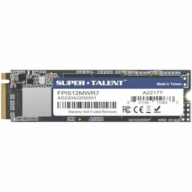Super Talent EX 512 GB Solid State Drive - M.2 2280 Internal - PCI Express NVMe - Image 2 of 2
