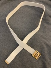 USMC Brass Buckle With Dress White Belt Marines Navy Officer USN Issue Military
