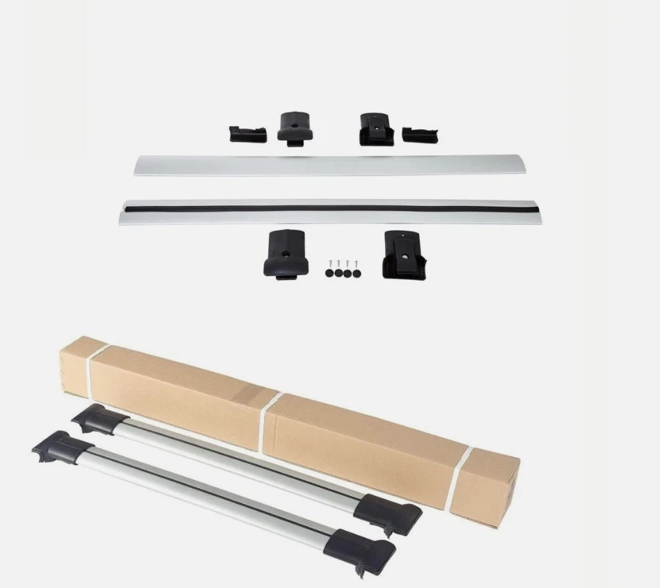 Gray Aluminum Roof Rack Cross Bars Cargo Carrier Fits Kia Sorento 2011-2015 - Image 4 of 4