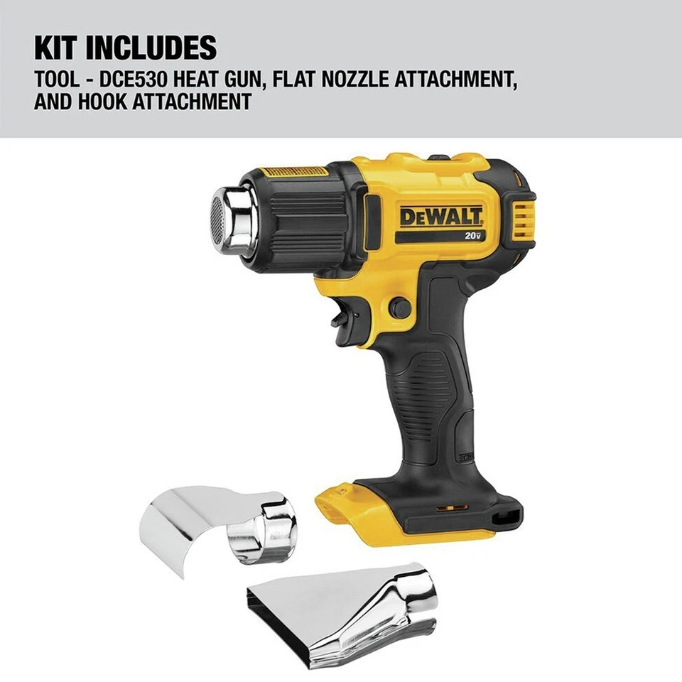 DEWALT DCE530BR 20V MAX Li-Ion Cordless Heat Gun (BT) Certified Refurbished - Image 2 of 4