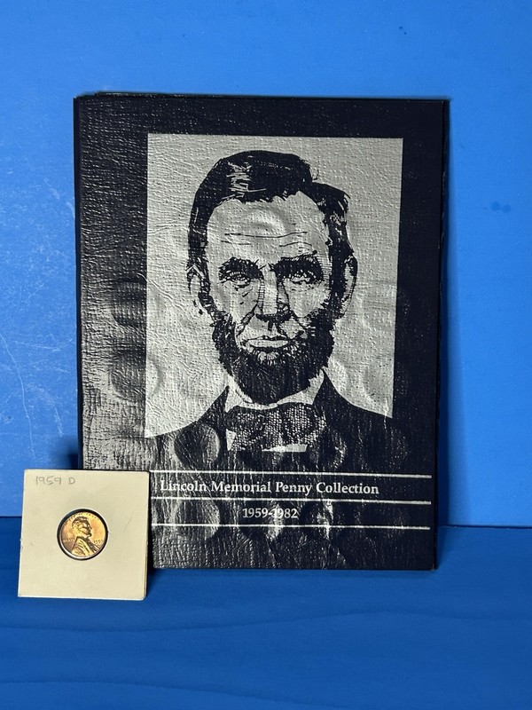54 LOT-LINCOLN MEMORIAL PENNY COLLECTION-1959-1982-Complete-+ One Extra-Vintage