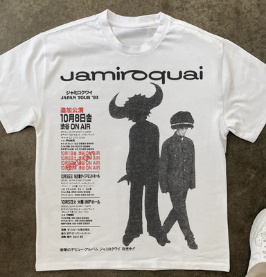 JAMIROQUAI TOUR concert short sleeve white classic tee shirt | eBay