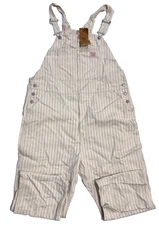 LEVI'S WORKWEAR STRIPED 100% COTTON OVERALLS MEN'S SIZE: XXL