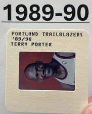 TERRY PORTER 1989-90 NBA BASKETBALL TV MEDIA Slide PORTLAND TRAIL BLAZERS