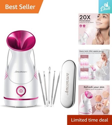 Professional Nano Ionic Face Steamer - Unclogs Pores & Improves Skin Health
