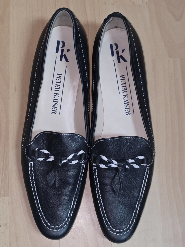 Tolle Peter Kaiser  Damenschuhe  Halbschuhe Leder Gr.40 UK 6,5 Schwarz - Bild 1 von 4