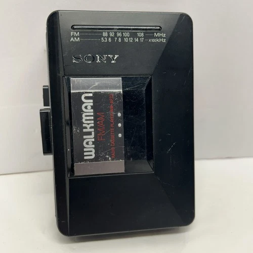 Sony Walkman WM-AF23 AM/FM Cassette Player *New Belts* * Works* *Cleaned*