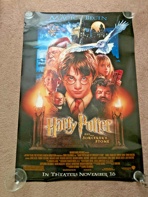 Original 2001 Harry Potter Sorcerer s Stone Movie Poster 27x40 DS - Small Tear