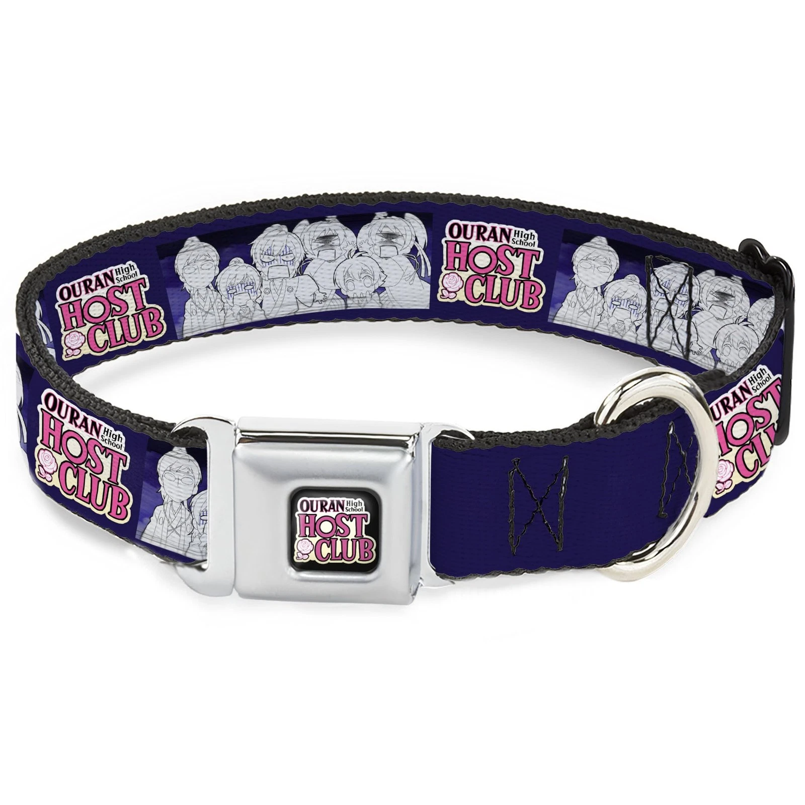 Crunchyroll Pet Collar, Dog Collar Metal Seatbelt Buckle, Ouran High (US IMPORT)