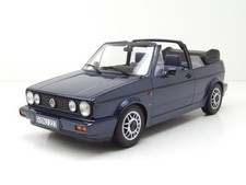 VW Golf 1 Cabriolet Quartett 1992 Bleu Métallique Modèle Automobile 1:18 Norev