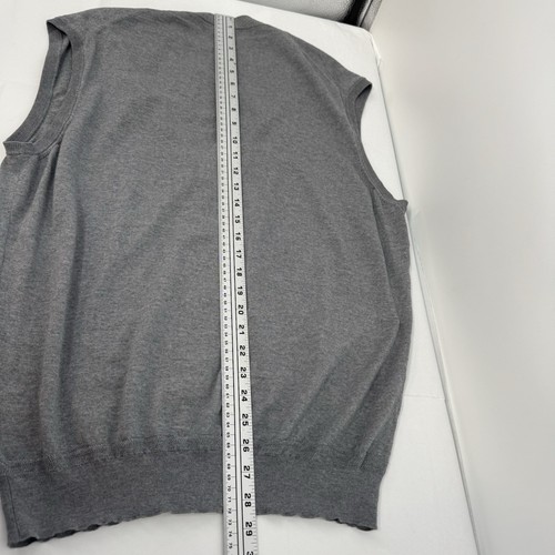 Ermenegildo Zegna Men’s XL (54)Silk/Wool/Cashmere Button Front Vest Gray Italy - Picture 10 of 10