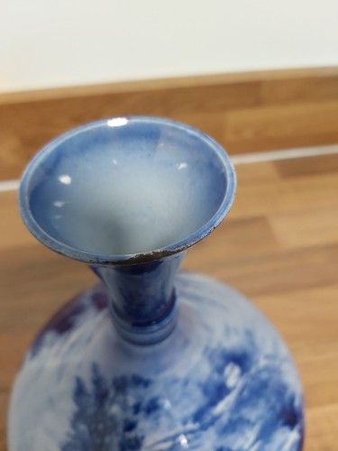 Antique Thomas Forester & Sons Flow Blue Vase - Picture 18 of 23