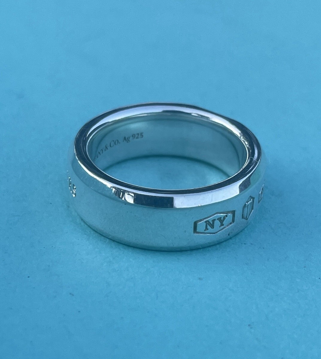 Tiffany & Co. Heavy Sterling Silver 1837 Makers Band Ring Sz Tiffany & Co. Heavy Sterling Silver 1837 Makers Band Ring Sz