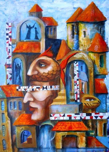 Gemälde Original Ölleinwand ZEITGENÖSSISCHE KUNST Surrealismus von Pronkin 2016 - Bild 7 von 10