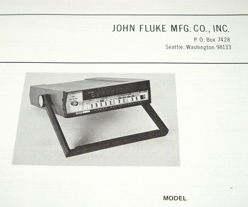 Fluke 1900A Multi-Counter / licznik Instrukcja obsługi, obsługa i serwis - Zdjęcie 2 z 2