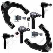 8pcs Front Upper Control Arms Tie Rods Kit For 2001-04 Nissan Frontier & Xterra