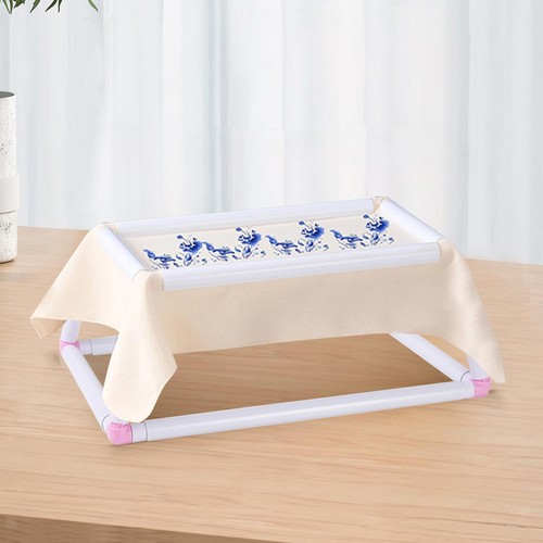 Embroidery Frame Lap Stand Double Layer Tool Needlework Cross Stitch Rack - Picture 23 of 33