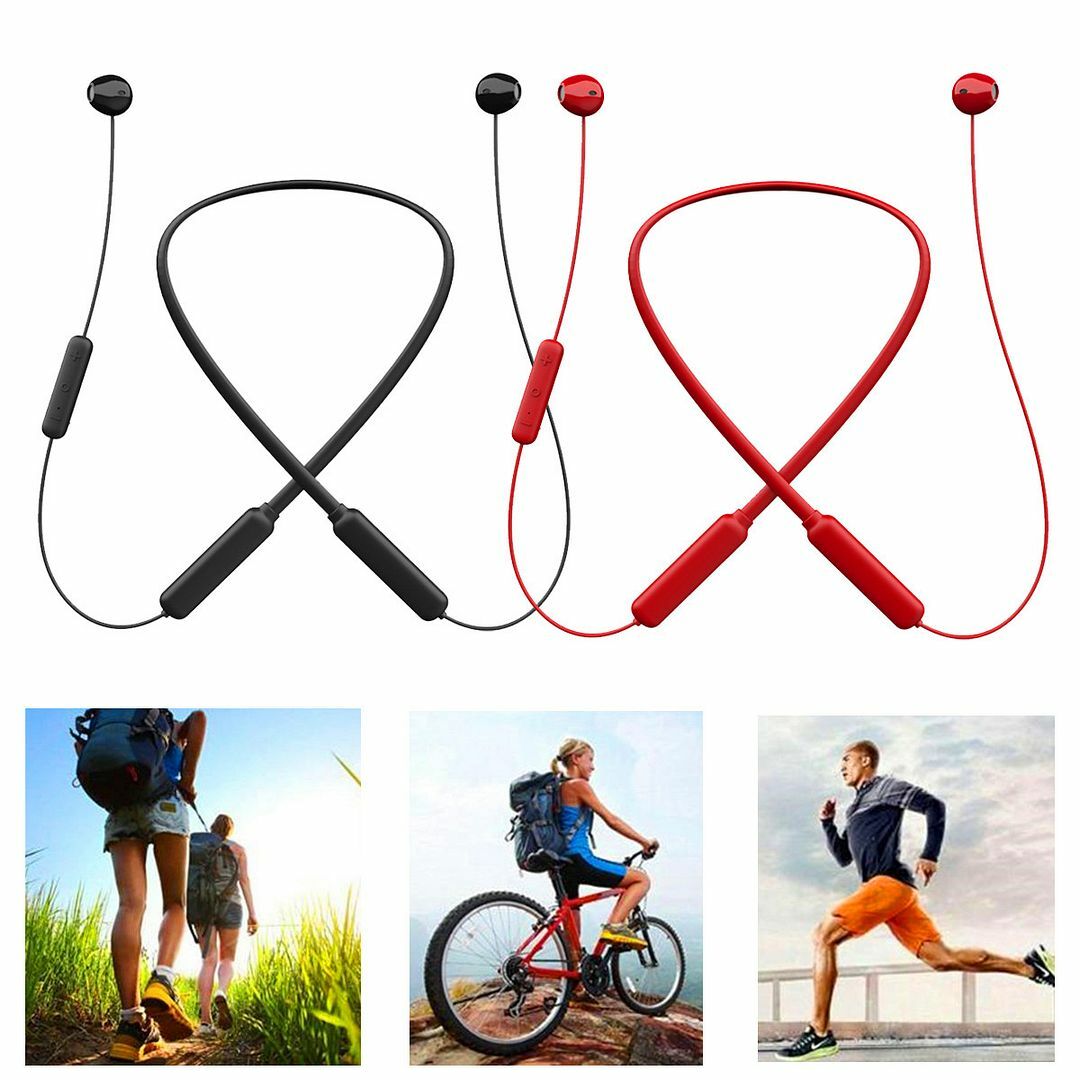 Wireless Sports Earphone Stereo Neckband Bluetooth Headset For Sport Workout