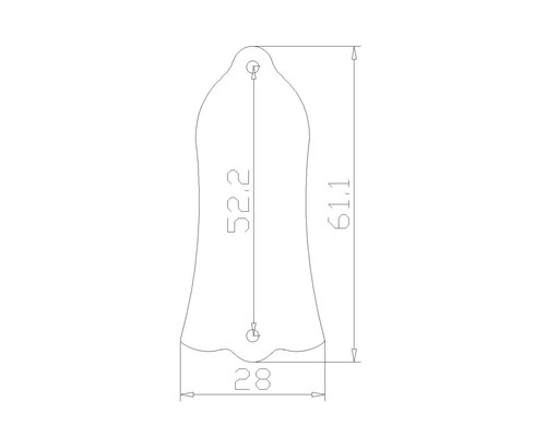 White Pearl Guitar Truss Rod Cover with 2 Holes for Gibson Les Paul - Picture 2 of 5