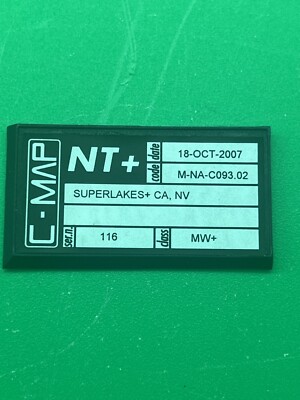 C-MAP NT+ M-NA-C093.02 SUPERLAKES + CA & NV 18 OCT 2007