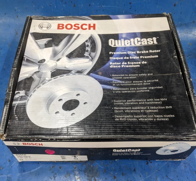Bosch QuietCast Premium 25010576 Disc Brake Rotor Front Hummer GMC Sierra - Image 4 of 4