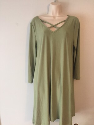 green emerald velvet dress Always There for You T-Shirt Dress in Light Hunter Green L / Hunter-Green