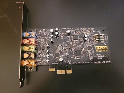 Creative Sound Blaster Audigy FX SB1570 PCIe 5.1 Sound Card SBX Pro ...