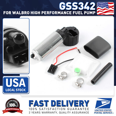 #ad New For Walbro GSS342 255LPH High Pressure PSI Intake Racing Fuel Pump Universal $50.39