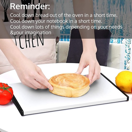 Quick Food Defrosting Tray and Rapid Thawing Plate, Silver - Picture 2 of 5