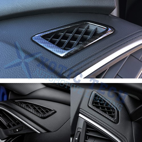 Carbon Fiber Console Air Vent Outlet Cover Trim For Honda Civic 10th 2016-2021 - Picture 8 of 12