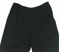 Halston Lifestyle Pants Womens Size 30 High Rise Micro Dot Black Business Career