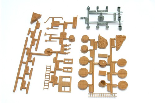Kibri H0 Kit 4100-26 Barrels, Ladder, Garden Tools, Gutter New - Picture 3 of 3