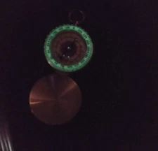 Pocket Brass Watch Style Army Luminous Compass Outdoor Camping Hiking US Ship