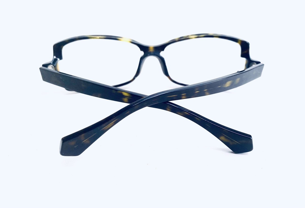 New Face A Face Brown Amber Clear Rectangular Glasses France 
