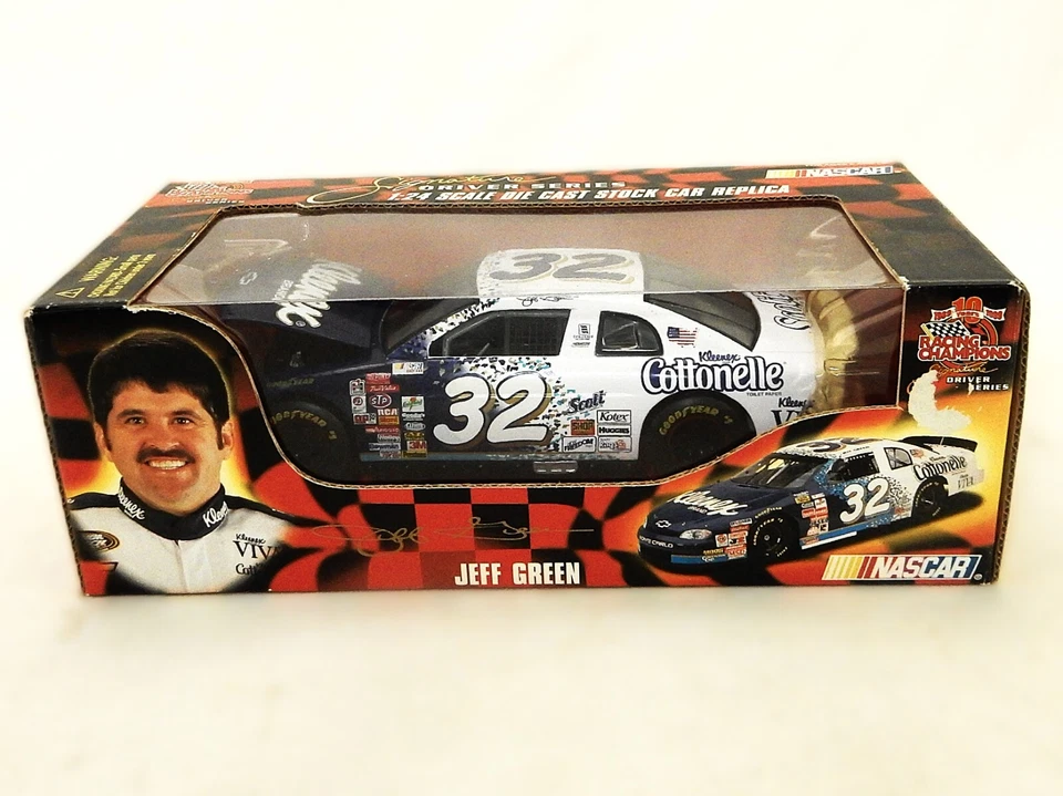 #32 NASCAR 1:24 Die Cast, Jeff Green Monte Carlo, 1999, Kleenex/Cottonelle, D-29 - Imagem 2 de 4
