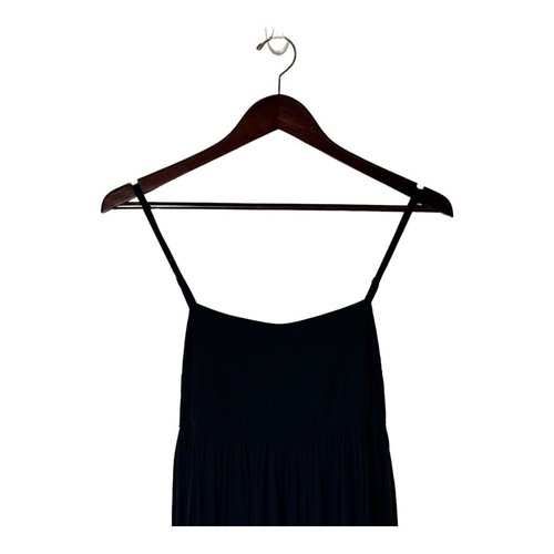 Madewell Jumpsuit Women 4 Black Tie Back Wide Leg Flowy Jumpsuit Preppy NWT - Picture 4 of 14