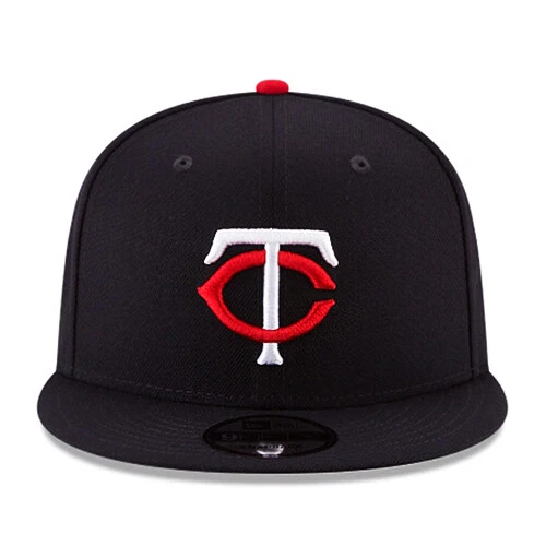 New Era Minnesota Twins Kids Navy Snapback Hat MLB Basic 950 Official Youth Cap - Image 3 of 4